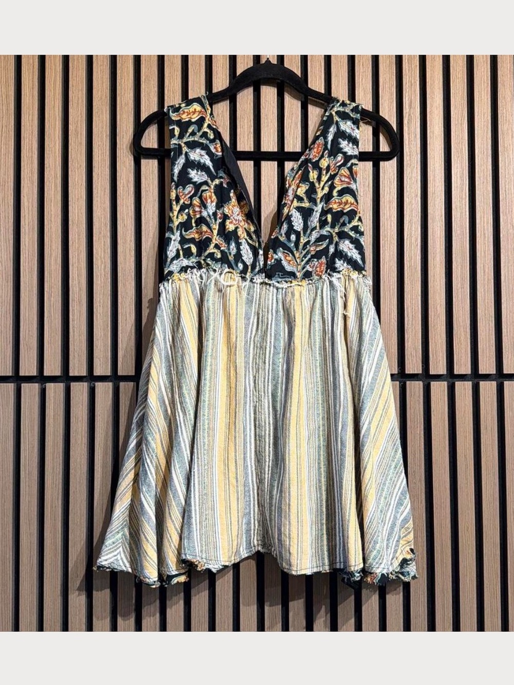 Free People Deep V Neck Mini Dress